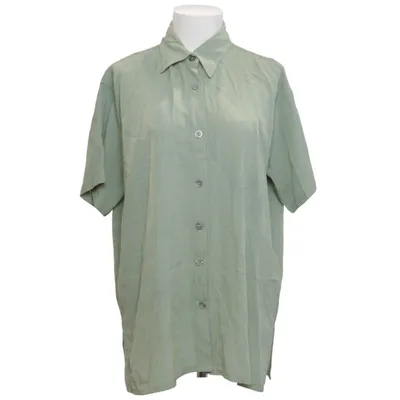 Short sleeve shirt (Green, Yellow) from Snap Polyester, Viscose