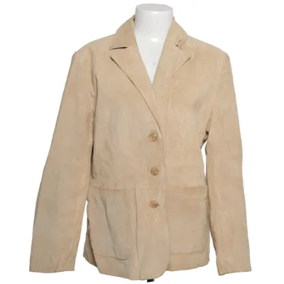 Læderblazer (Beige) fra Vivien Caron Læder, Polyester