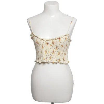 Crop top (Beige, Flerfärgad) från Urban Outfitters Bomull, Elastan, Polyester
