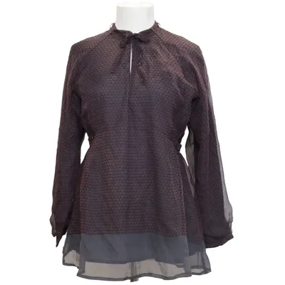 Blouse (Violet, Rouge) de Antik Batik Coton, Soie