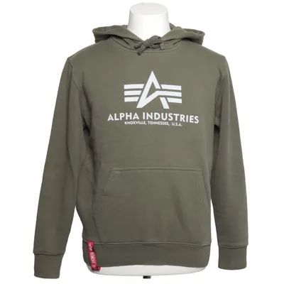 Huvtröja (Grön) från Alpha Industries Bomull, Polyester