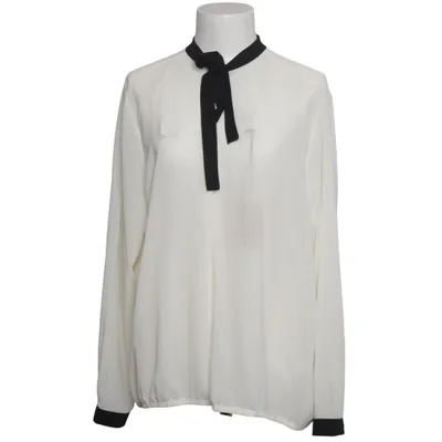 Pussy bow blouse (White, Black) from Saopaulo Polyester