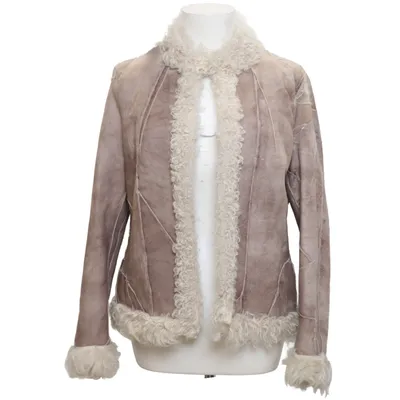 Shearlingjacka (Beige, Vit) från Bottega Kaninpäls