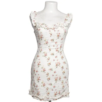 Robe (Blanc, Multicolore) de Slide Show Coton, Lin, Polyester