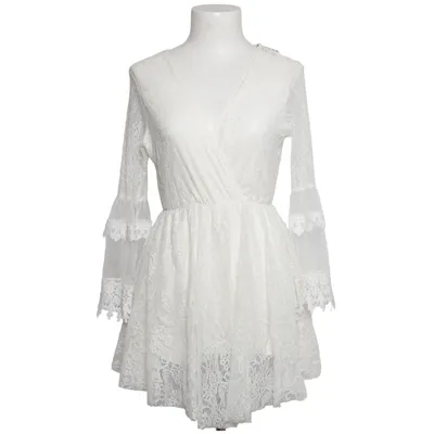 Robe (Blanc) de Cherry Koko Élasthane, Polyester