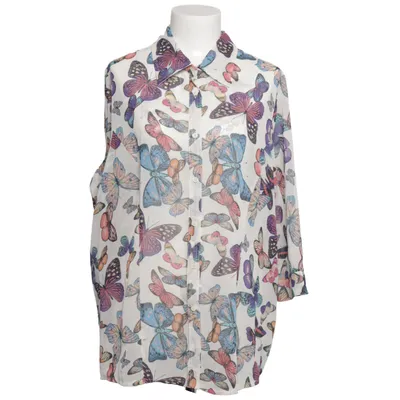 Blouse (White, Multicolored) from Mim Polyester