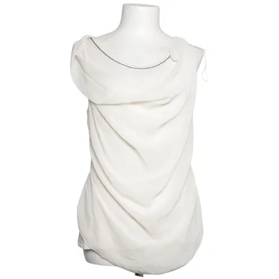 Top (White) from Summum Woman Elastane, Polyester, Viscose