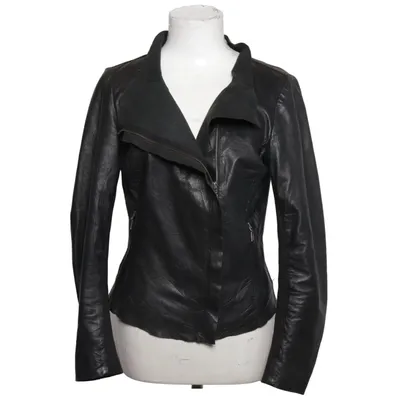 Biker jacket (Black) from Cigno Nero Leather