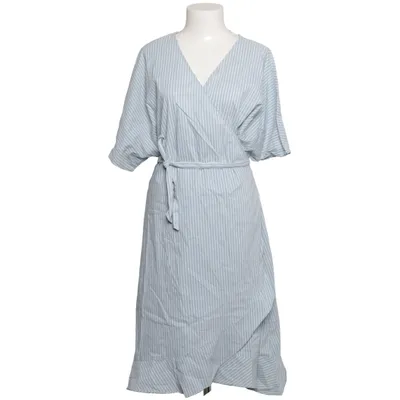 Omlottklänning (Blå, Vit) från Sheego Bomull, Elastan, Polyester