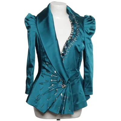 Blazer (Blauw) van Kenzel Elastaan, Polyester