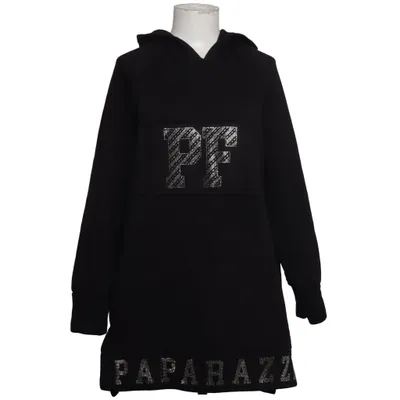 Hoodiekjole (Sort) fra Paparazzi Bomuld