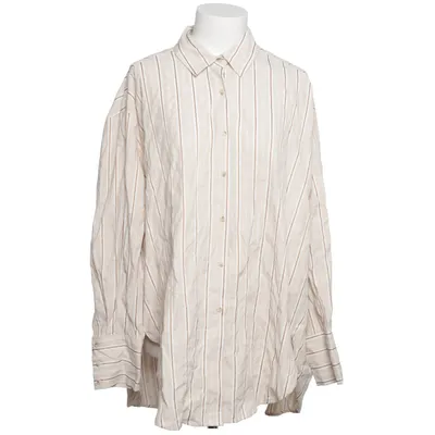 Skjorta (Beige, Vit) från Norr Bomull, Polyester, Viskos