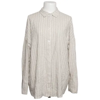 Shirt (Beige, White) from 4th + Reckless Linen, Viscose