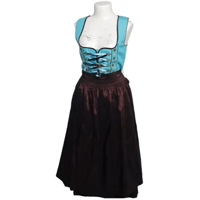 Dirndl (Blue, Brown, Multicolored) from Fuchs Trachtenmoden Cotton, Polyamide, Polyester