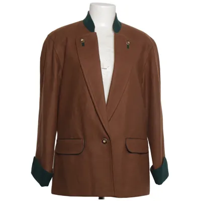 Blazer (Marron, Vert) de Julius Lang Polyester, Viscose, Laine