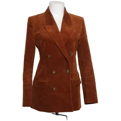 Blazer (Brown) from Massimo Dutti Cotton, Elastane
