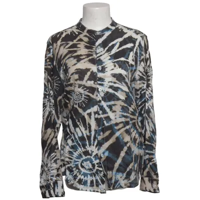 Blouse (Blauw, Beige, Zwart) van Santini Katoen, Linnen