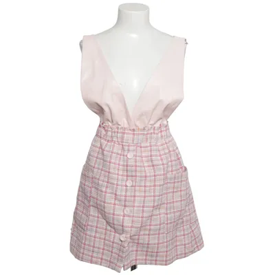Dungaree dress (Pink, White) from Boutique