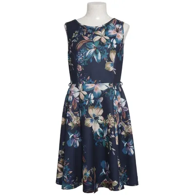 Dress (Blue, Multicolored) from Lady Vintage Elastane, Polyester