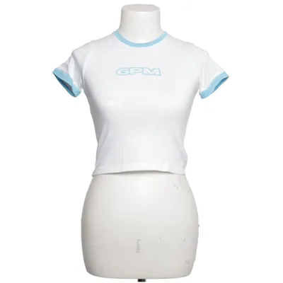 T-shirt (White, Blue) from 6PM Cotton