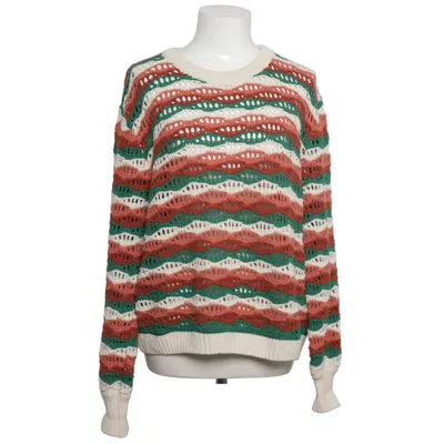 Sweater (White, Green, Brown) from Garcia Acrylic, Cotton