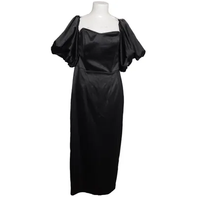 Jurk (Zwart) van Dressroom Elastaan, Polyester