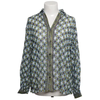 Blouse (Blauw, Groen, Wit, Meerkleurig) van Est'Seven Metallvezel, Viscose