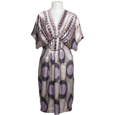 Robe (Violet, Gris, Noir, Multicolore) de Serena Kay Soie
