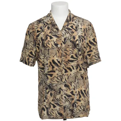 Chemise à manches courtes (Beige, Noir) de Gläser Soie