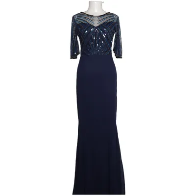 Evening gown (Blue, Silver) from Virgos Lounge Polyester