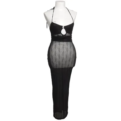 Halterneck dress (Black) from PrettyLittleThing