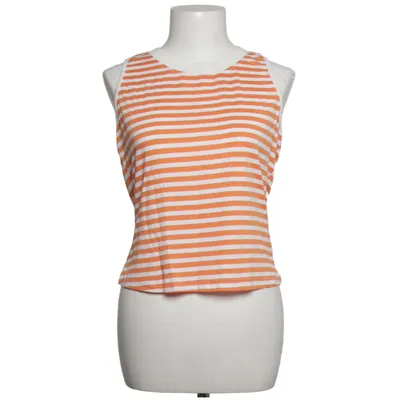 Tank Top (Orange, White) from Ines Cotton, Elastane, Polyester