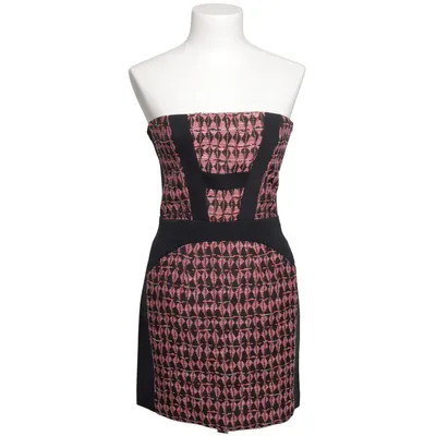 Robe de cocktail (Noir, Rouge, Multicolore) de Maje Acrylique, Coton, Élasthane, Polyamide, Polyester, Viscose