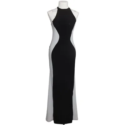 Maxikjole (Sort, Hvid) fra Young Blood Elastan, Polyester