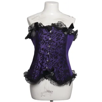 Korsetti (Violetti, Musta) Elastaani, Polyesteri