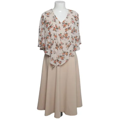 Jurk (Beige, Meerkleurig) van Dress Tells Elastaan, Polyamide, Polyester