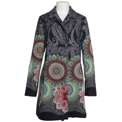 Coat (Blue, Multicolored) from Desigual Acrylic, Cotton, Wool