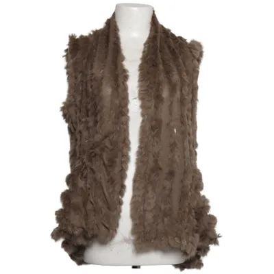 Vest (Brown) from Florencia Rabbit fur, Viscose