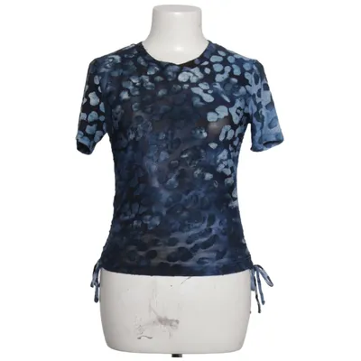 Top (Blue, Black) from Desigual Elastane, Polyester, Viscose