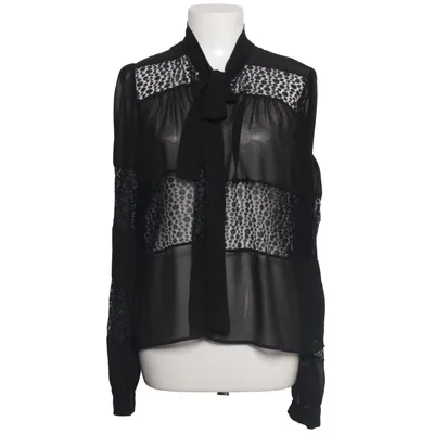 Knytblus (Svart) från Axara Polyester, Viskos
