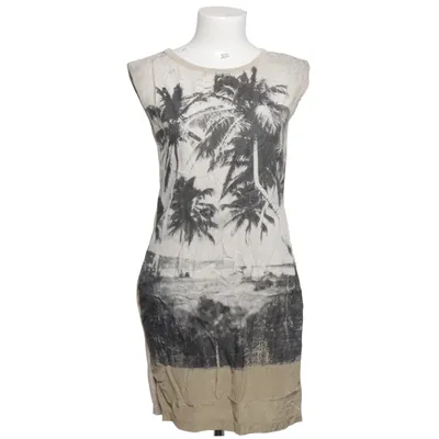 Dress (Beige, Black) from European Culture Cotton, Cupro