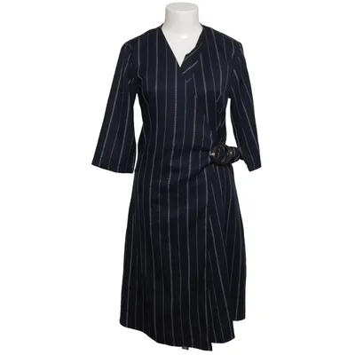 Wrap dress (Blue, White) from Mango Casual