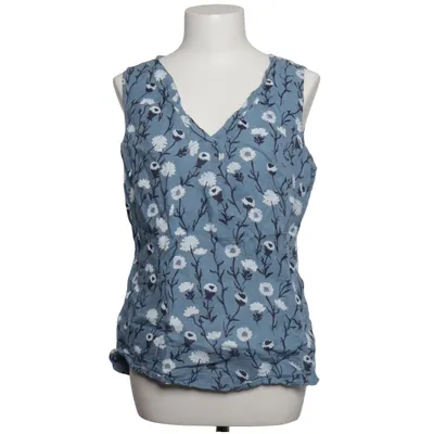 Top (Blauw, Wit) van Lina Tomei Linnen