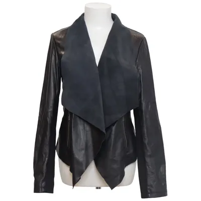 Läderjacka (Svart) från Cigno Nero Polyester