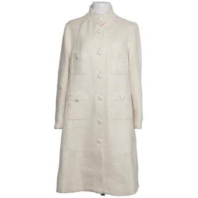 Frakke (Hvid) fra Zara Woman Akryl, Polyester, Viscose, Uld