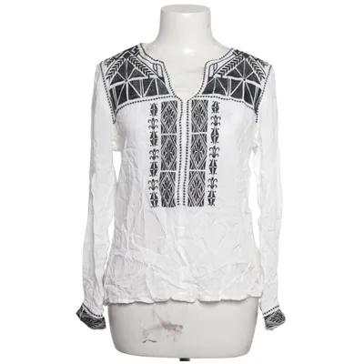 Blouse (Wit, Zwart) van Ema Blue's Viscose