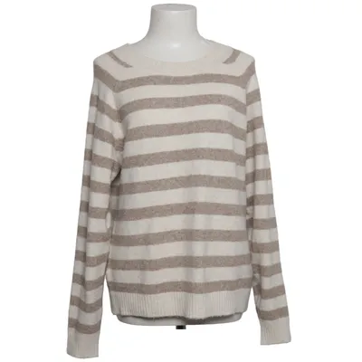 Sweater (Beige, White) from Vero Moda Elastane, Nylon, Polyester