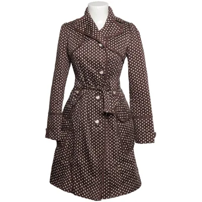 Coat (Brown, White) from Review Cotton, Elastane