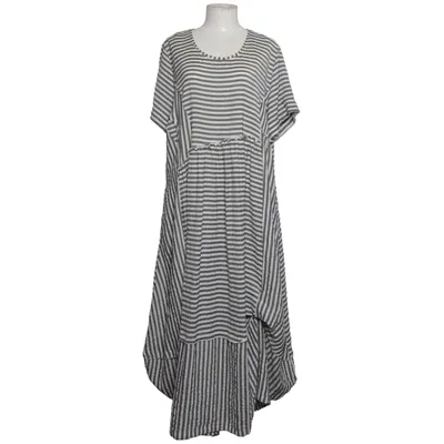 Kleid (Grau, Weiß) von Zedd Plus Baumwolle, Elasthan, Viskose