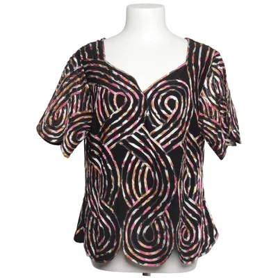 Peplumtopp (Svart, Flerfärgad) från Tia Polyester